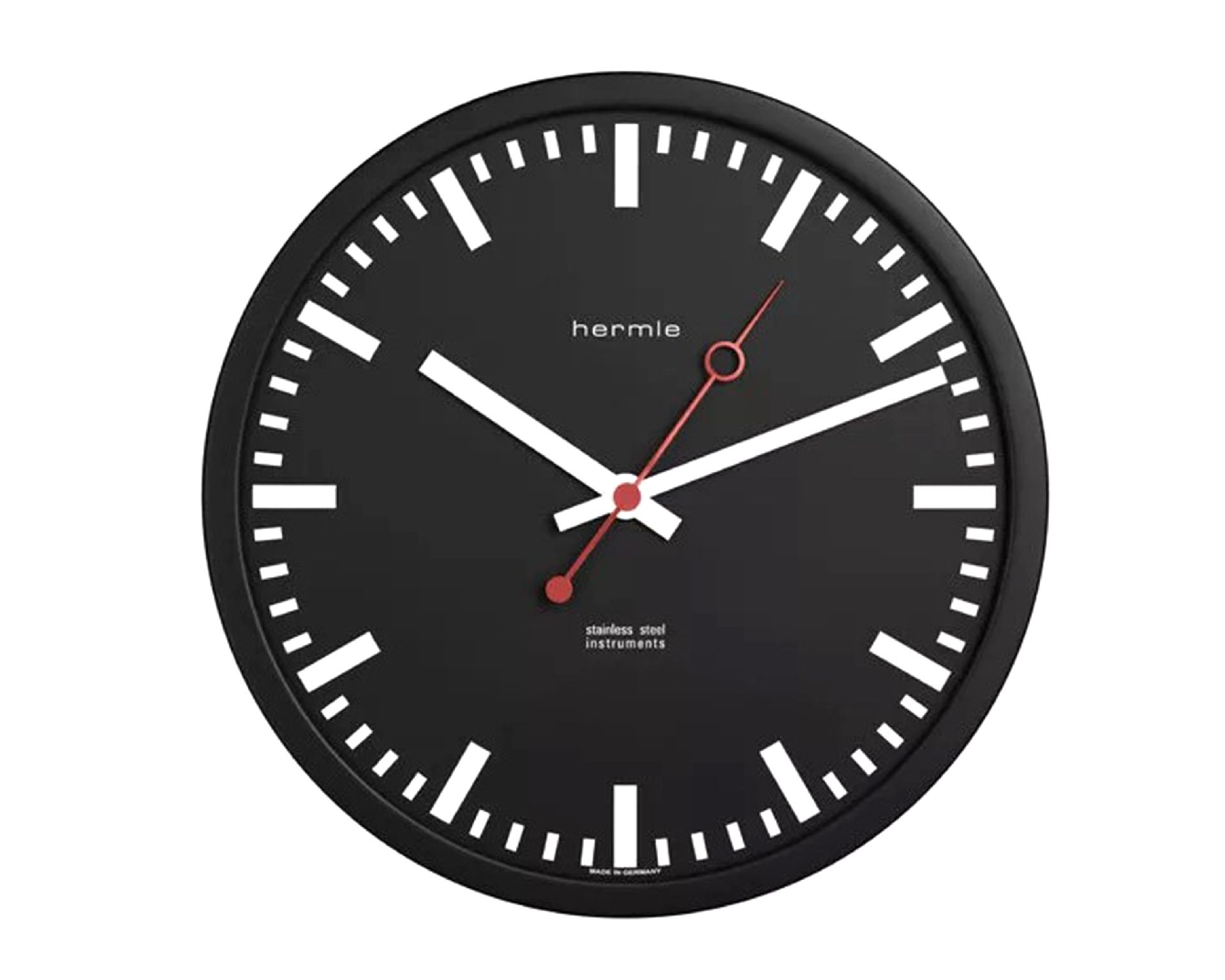 Orologio Da Parete Acciaio Quadrante Nero Hermle 190654 888he3047174200