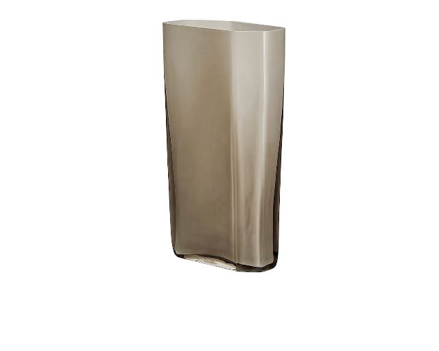 Vase bastione murano glass brown