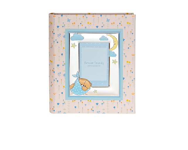 Album forever friends orsetto celeste con cornice portafoto