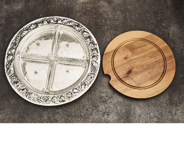 Round Tray Silver Zanolli Vintage 183869 Us0006692