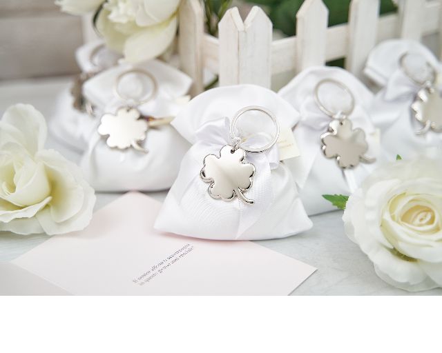 Keyring Quaterfoil With Sugared Almonds Selezione Zanolli 177433 6287640hx