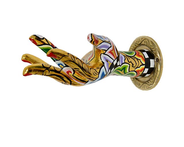 Mano hand gold dipinta a mano