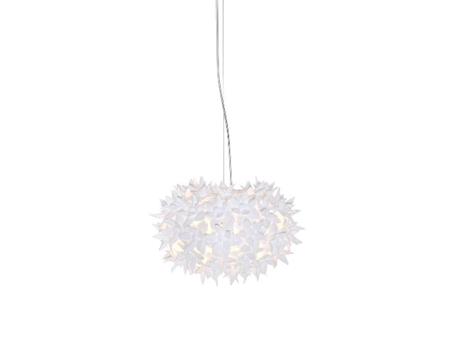 Lampada sospensione bloom bianca