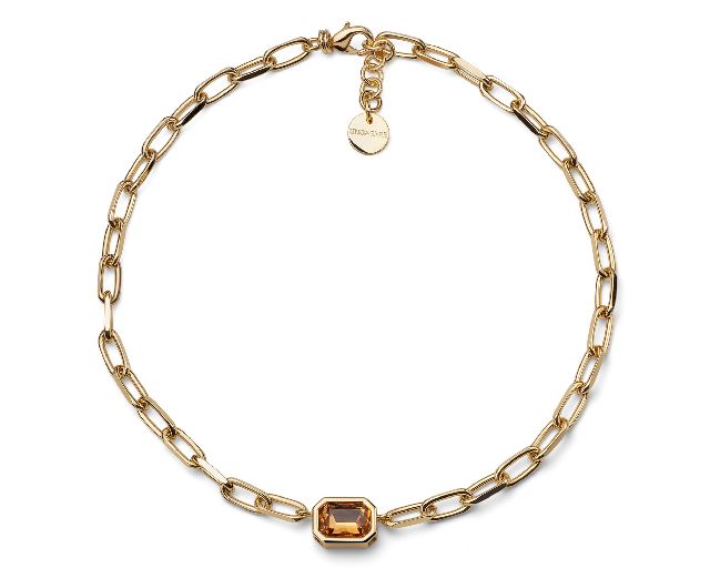 Collana joya in bronzo dorato