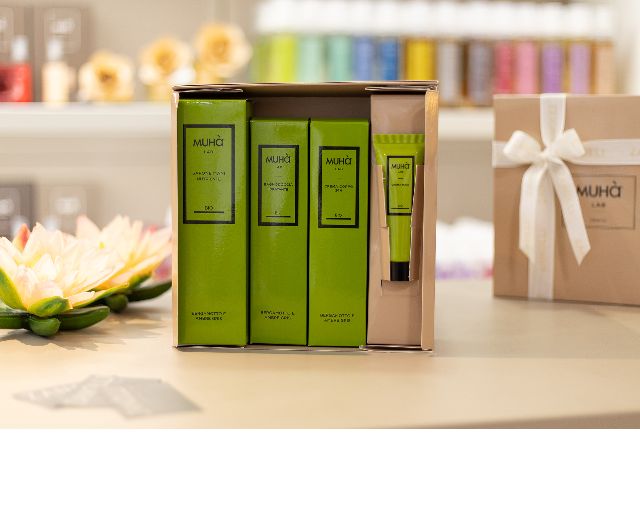 Cream and soap set bergamotto e ambre gris 4 pieces