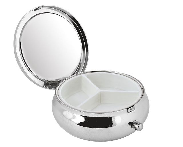 Round pill box