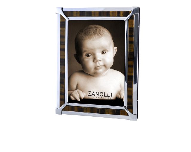 Picture frame tiger's eye silver
