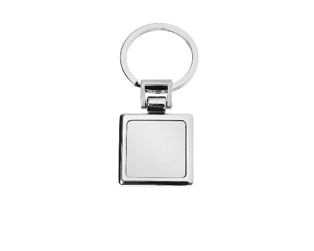 Square keychain with housing