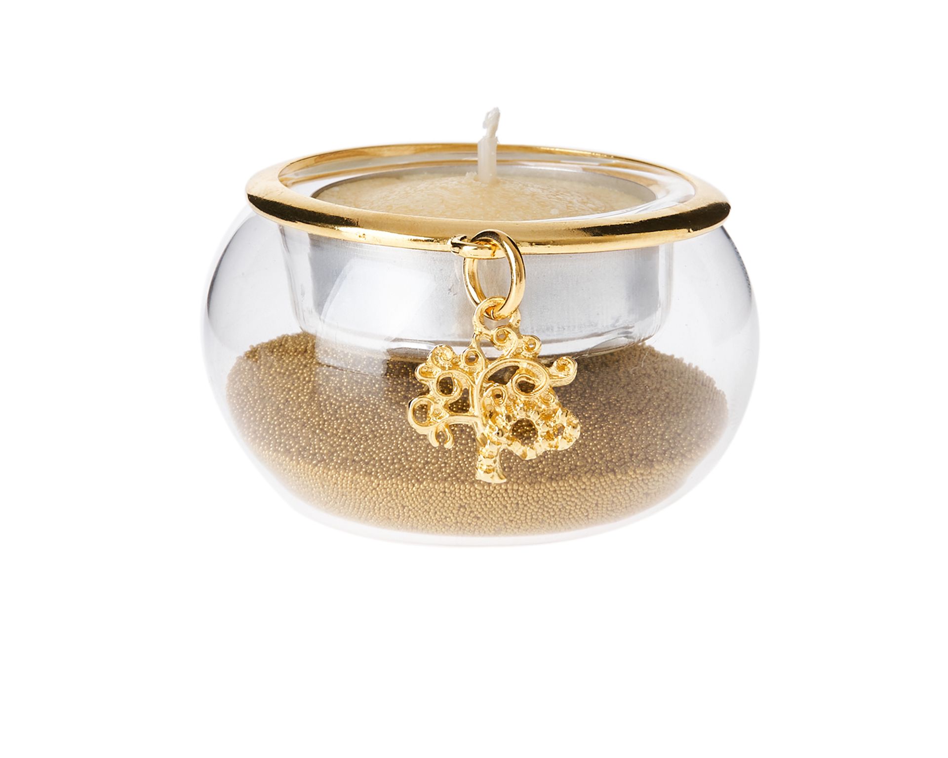 Portacandela Oro Con Ciondolo Albero Della Vita Selezione Zanolli 178095 912mz24541