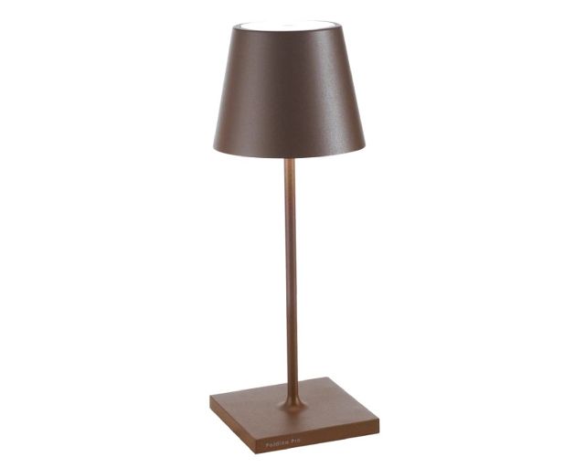 Lampada da tavolo poldina pro mini corten