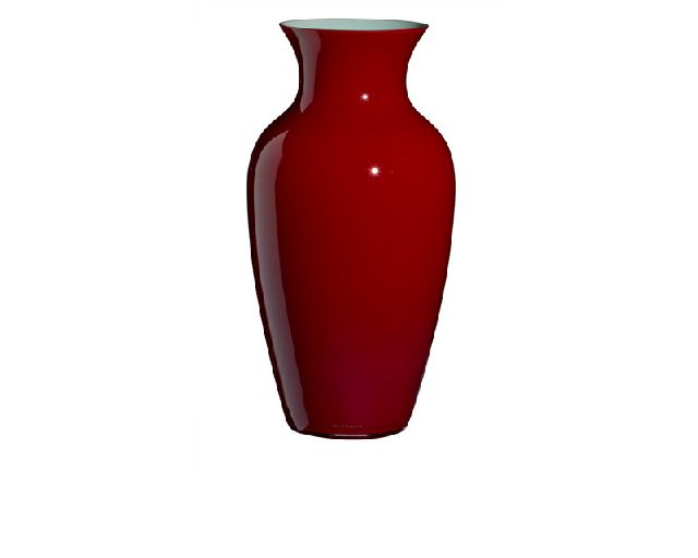 Vase i cinesi murano glass levante bordeaux torquoise