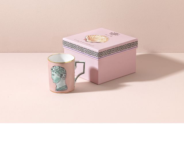 Mug Il Viaggio Di Nettuno Porcelain Pink Richard Ginori 167621 F10100tz7000400b39