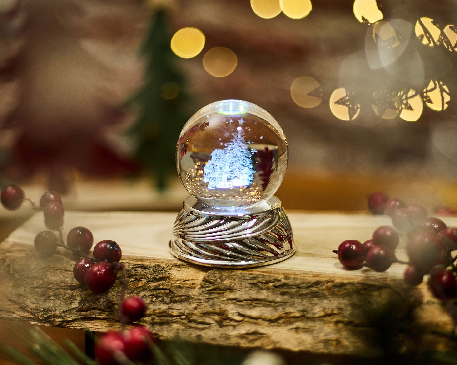 Christmas Gift Cristal Sphere Christmas Tree With Led Lights Selezione Zanolli 189090 592n869006