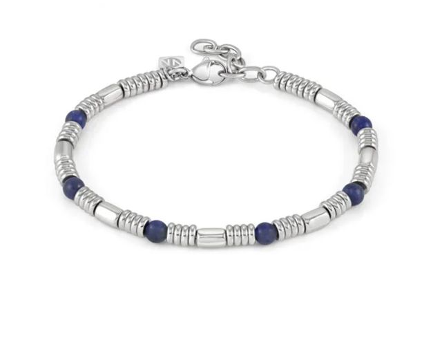 Bracciale uomo instinctstyle acciaio e sodalite