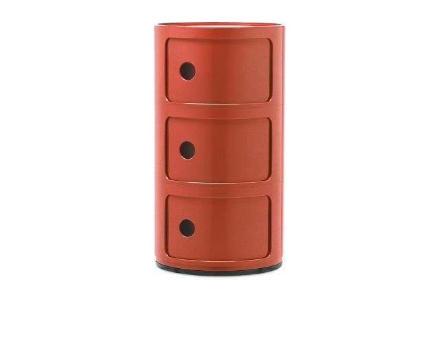 Drawer componibile three elements orange