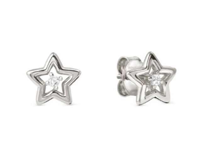 Orecchini dreams beats argento stella con zirconi