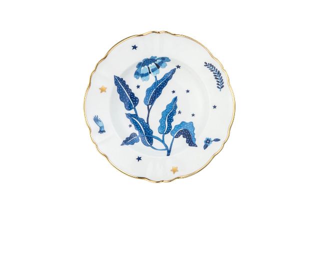 Piatto fondo la tavola scomposta porcellana