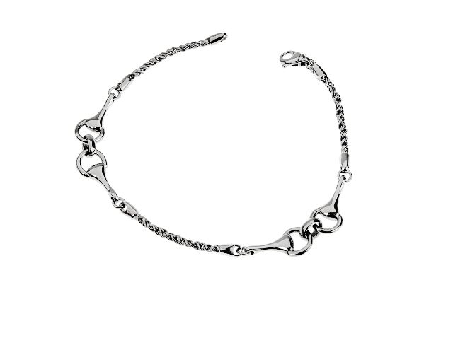 Bracciale argento con quattro staffe