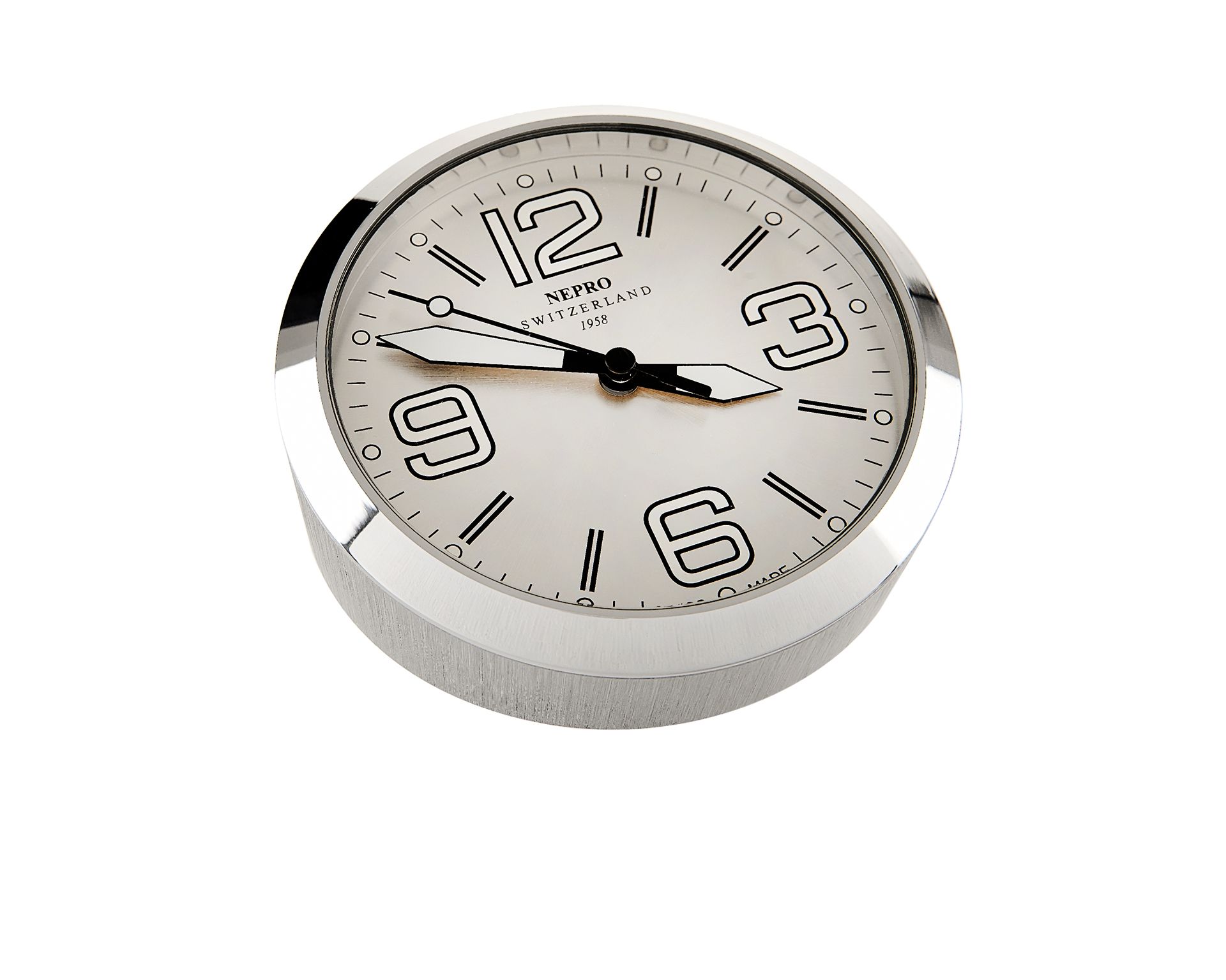 Orologio Da Tavolo Fora Acciaio Spazzolato Nepro 59308 888ne380232