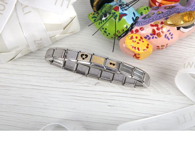 Bracciale composable acciaio gatto best friend