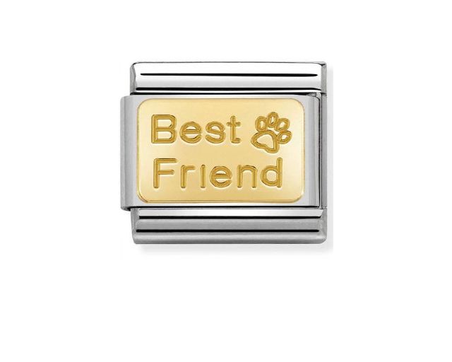 Bracciale Composable Acciaio Gatto Best Friend Nomination 161667 754brcgatto