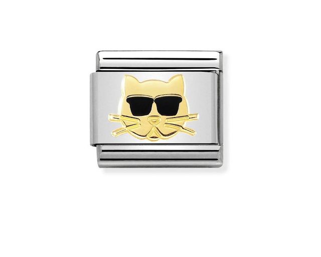 Bracciale Composable Acciaio Gatto Best Friend Nomination 161667 754brcgatto