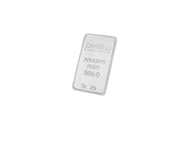 Lingotto argento 25 gr