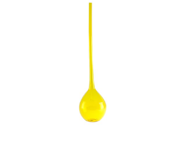 Vase bolle murano glass yellow