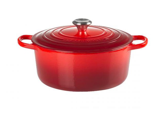 Round cocotte evolution cast iron cerise