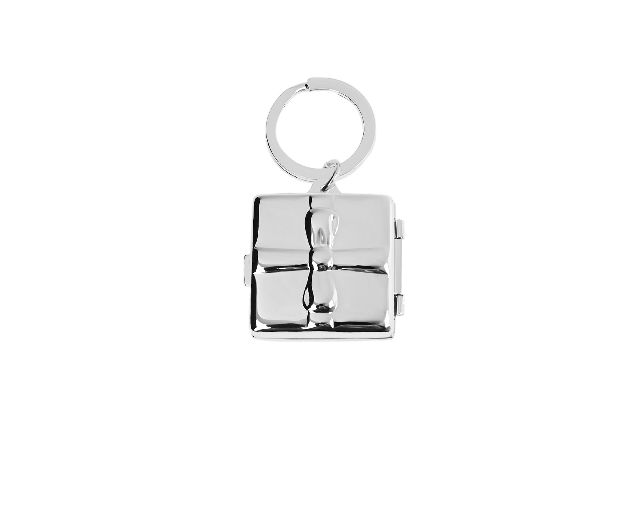 Portachiavi portapillole regalo silver plated
