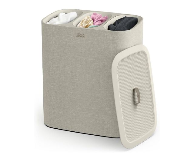 Laundry basket tota trio 90 litres ecru