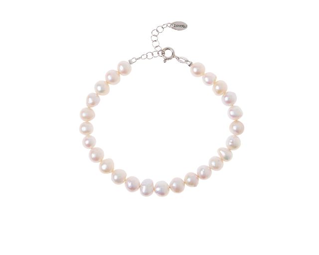 Bracciale argento e perle