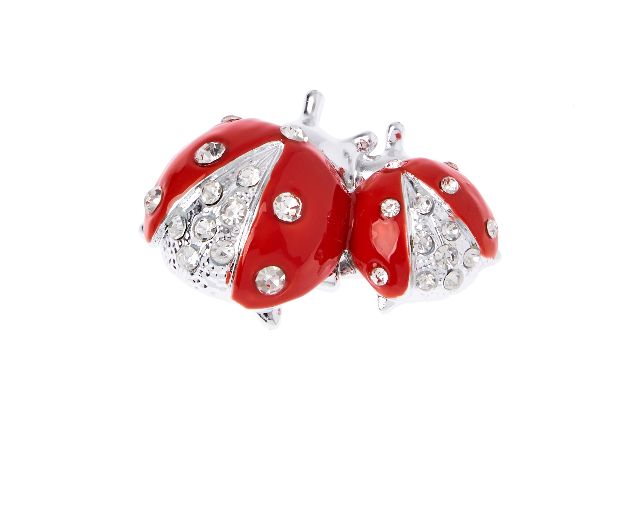 Ladybugs Red With Crystals Selezione Zanolli 171004 592215403ro