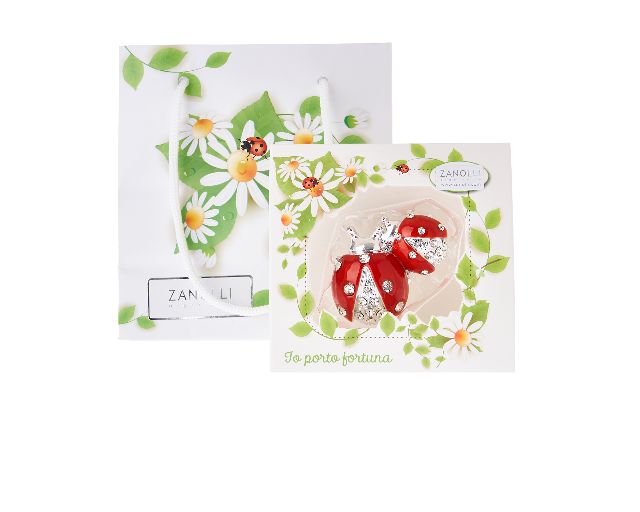 Ladybugs Red With Crystals Selezione Zanolli 171004 592215403ro