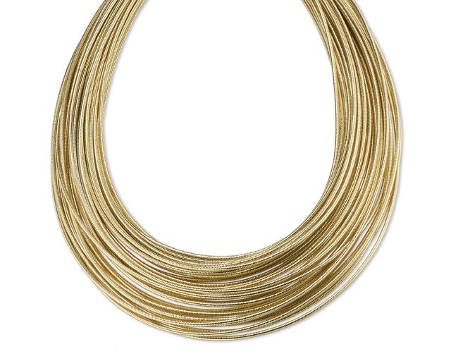 Collana in lurex dorato