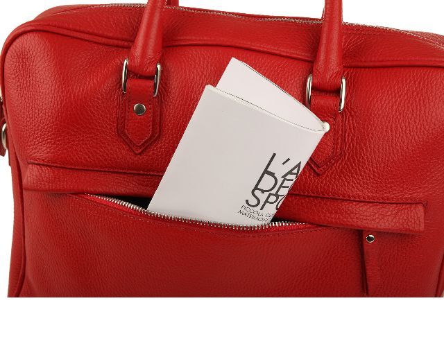 Borsa Bowling Slim Pelle Rossa Selezione Zanolli 151178 9381202red