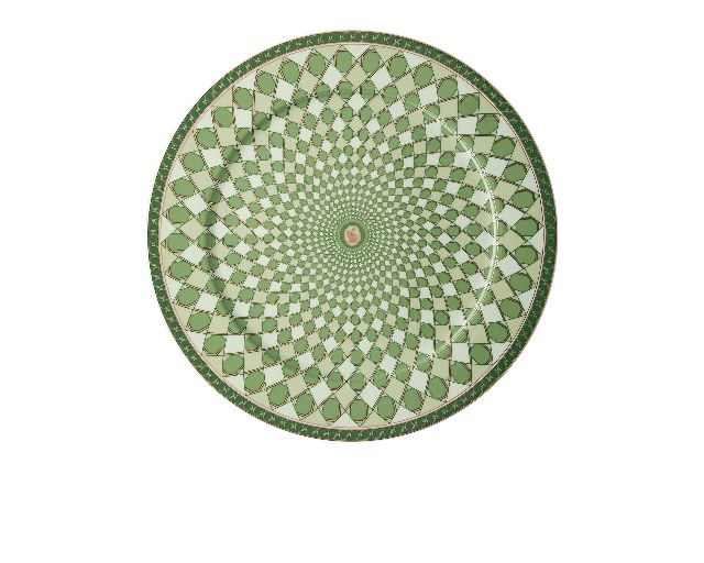 Piatto segnaposto signum fern porcellana