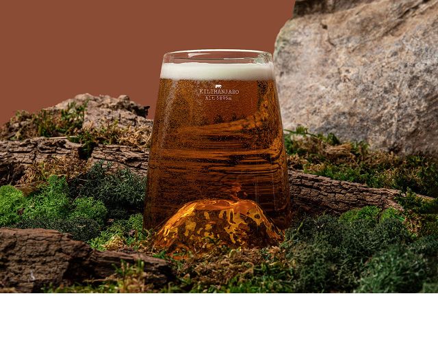 Long Drink Glass Topographic Kilimanjaro Alaskan Maker 189449 200vdk