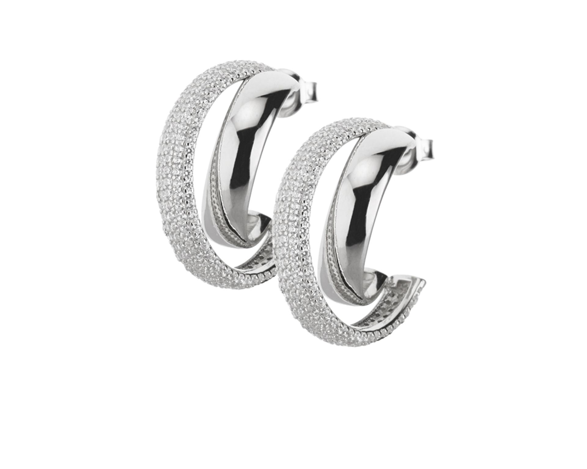 Earrings Silver With Zircons Sovrani 181446 814j9502