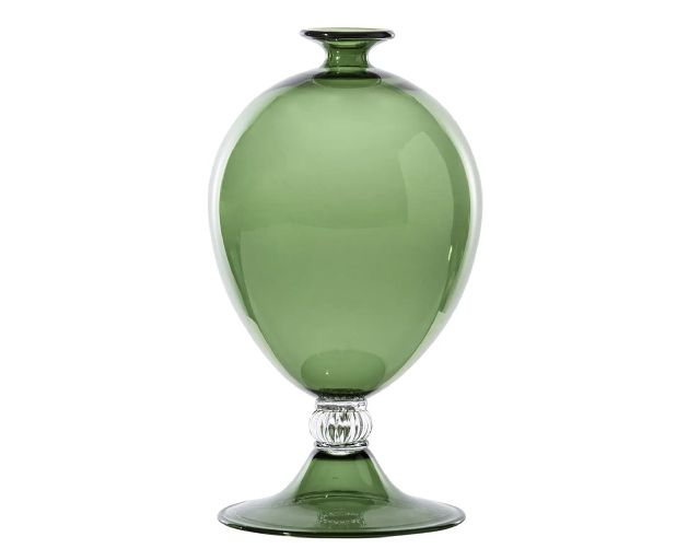 Vase veronese murano glass apple green