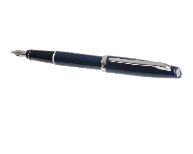 Penna stilografica style resin blu