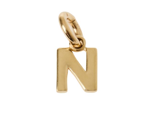 Ciondolo lettera n oro 750‰