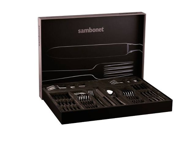 Cutlery Set Contour Steel 36 Pieces With Hollow Handle Sambonet
