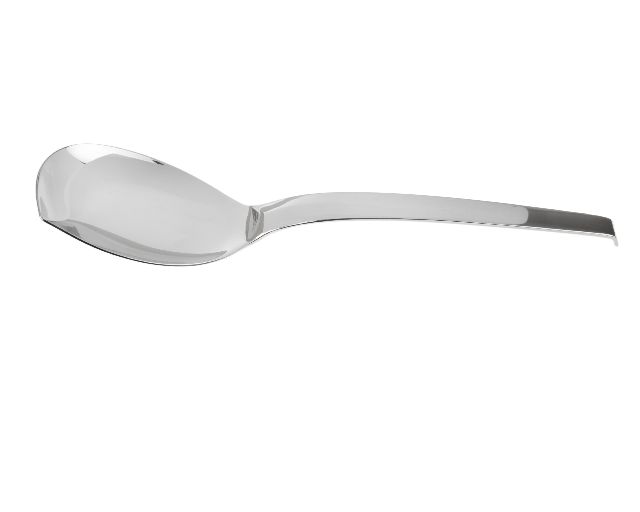 Serving spoon living steel small