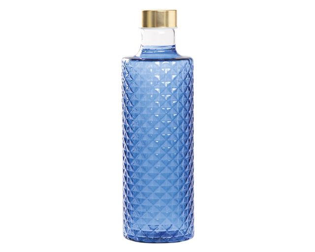 Bottiglia isolano bluino con tappo argento/oro