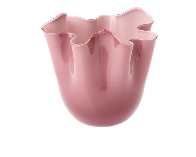 Vaso fazzoletto vetro di murano ametista
