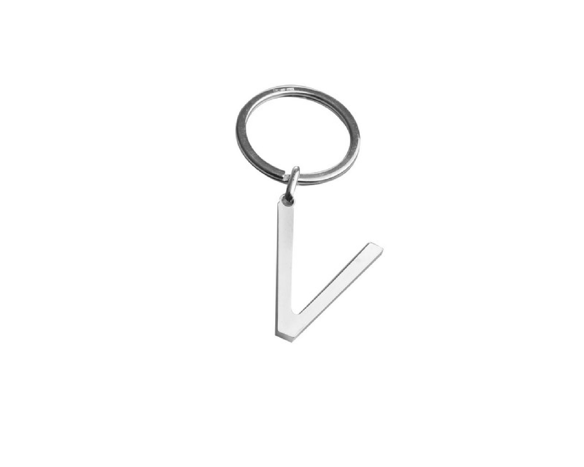 Portachiavi Argento Lettera V Selezione Zanolli 10966 2vpcv