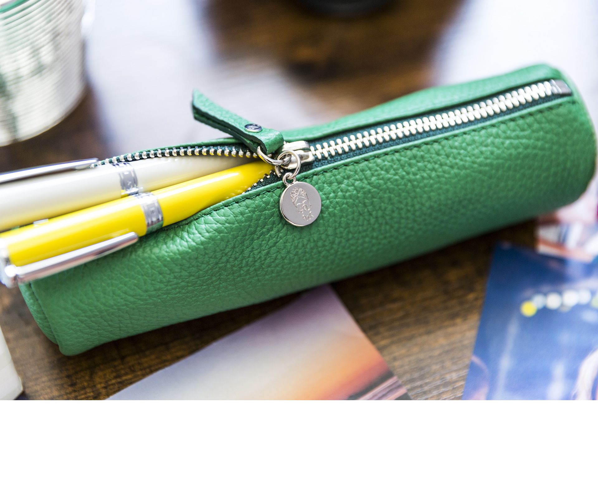 Astuccio Tondo Case Pelle Verde Selezione Zanolli 166648 9382102grn