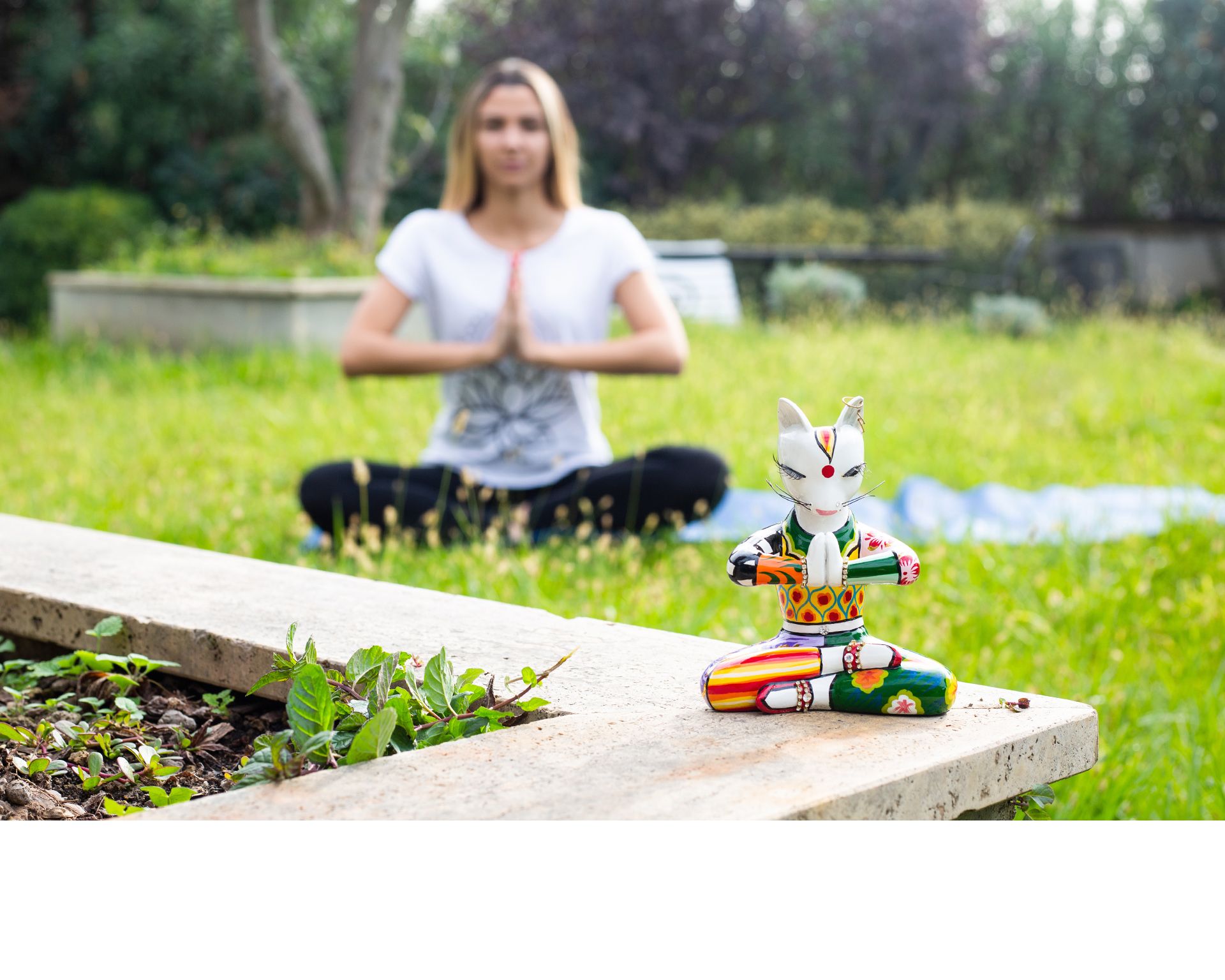 Gatto Yoga Sadhu S Dipinto A Mano Toms Drag 150955 753td4431