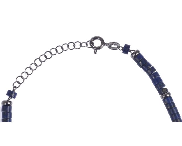 Bracciale Argento Brunito Con Onice Blu E Madreperla Selezione Zanolli 167342 726br132813